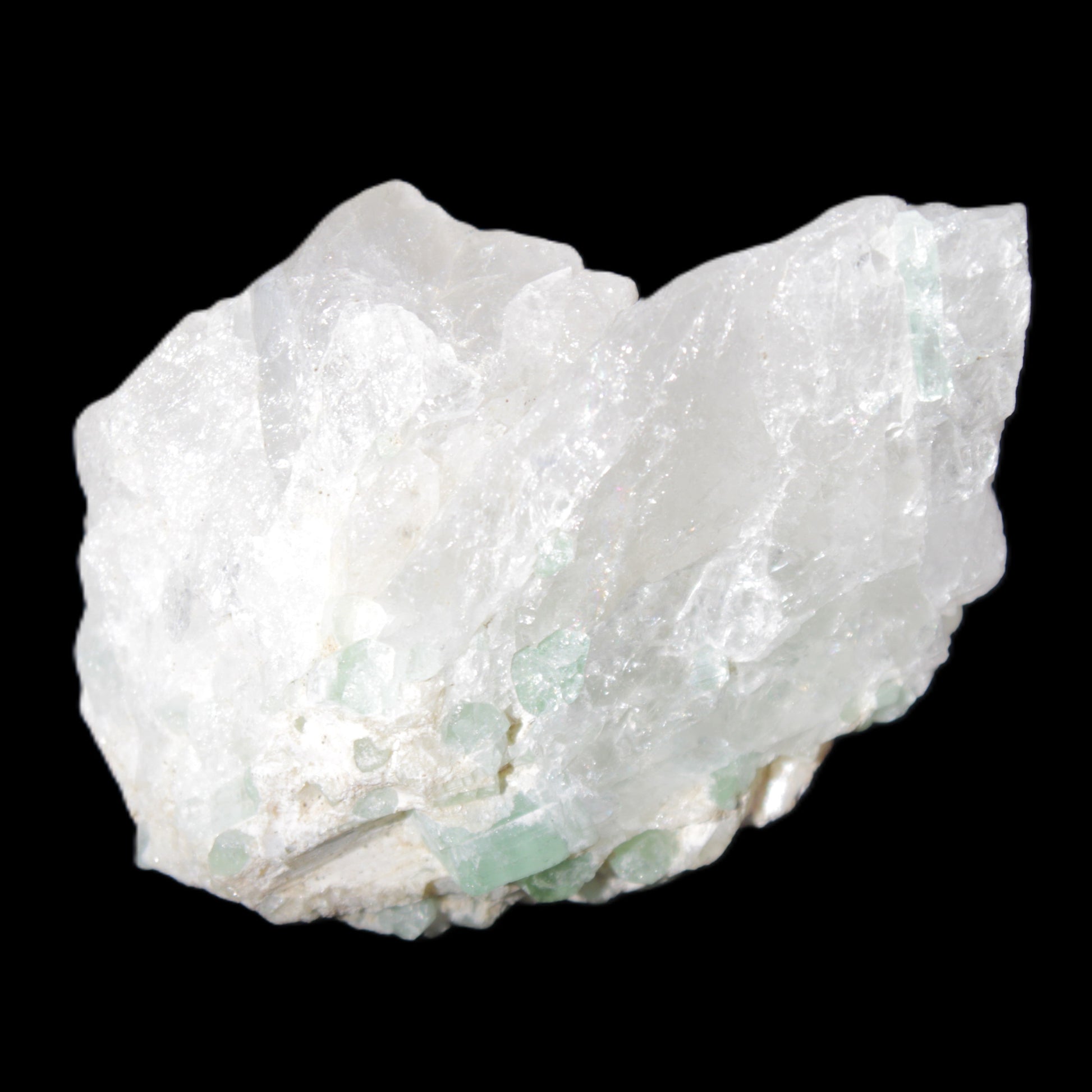 Green Tourmaline in Quartz 90.8g Rocks and Things Store