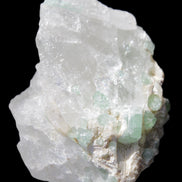 Green Tourmaline on Quartz from Skardu, Pakistan 63*24*43mm 90.8g in sunlight - Rocks and Things Store