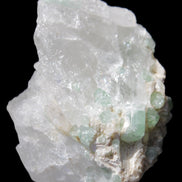 Green Tourmaline on Quartz from Skardu, Pakistan 63*24*43mm 90.8g in sunlight - Rocks and Things Store