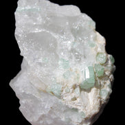 Green Tourmaline on Quartz from Skardu, Pakistan 63*24*43mm 90.8g in sunlight - Rocks and Things Store