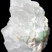 Green Tourmaline on Quartz from Skardu, Pakistan 63*24*43mm 90.8g in sunlight - Rocks and Things Store