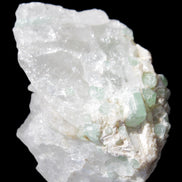 Green Tourmaline on Quartz from Skardu, Pakistan 63*24*43mm 90.8g in sunlight - Rocks and Things Store