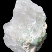 Green Tourmaline on Quartz from Skardu, Pakistan 63*24*43mm 90.8g in sunlight - Rocks and Things Store