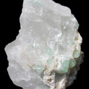 Green Tourmaline on Quartz from Skardu, Pakistan 63*24*43mm 90.8g in sunlight - Rocks and Things Store