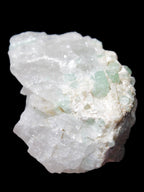 Green Tourmaline on Quartz from Skardu, Pakistan 63*24*43mm 90.8g in sunlight - Rocks and Things Store