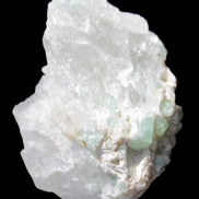 Green Tourmaline on Quartz from Skardu, Pakistan 63*24*43mm 90.8g in sunlight - Rocks and Things Store