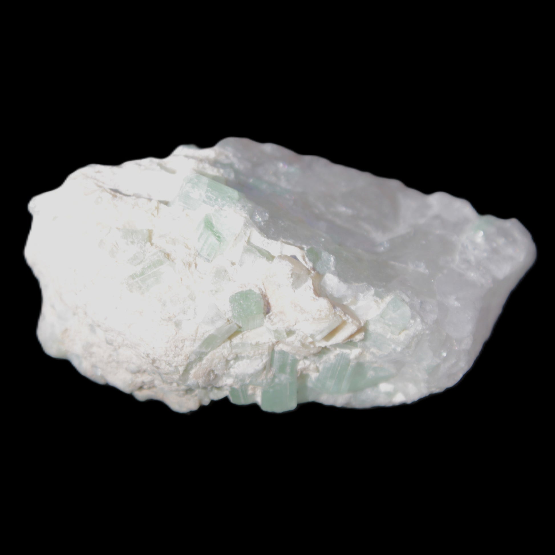 Green Tourmaline in Quartz 90.8g Rocks and Things Store