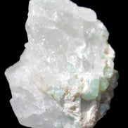 Green Tourmaline on Quartz from Skardu, Pakistan 63*24*43mm 90.8g in sunlight - Rocks and Things Store