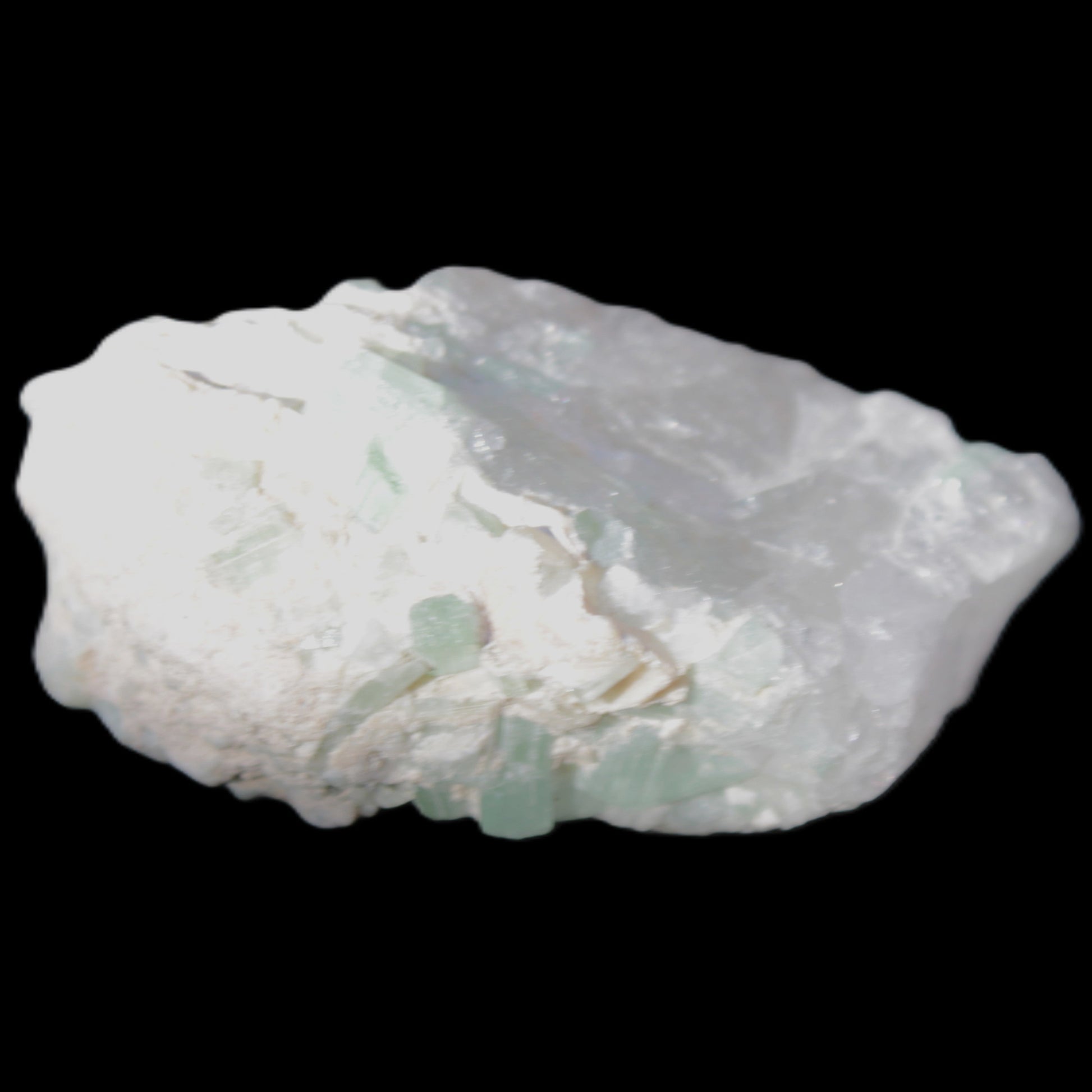 Green Tourmaline in Quartz 90.8g Rocks and Things Store