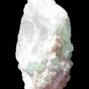 Green Tourmaline on Quartz from Skardu, Pakistan 63*24*43mm 90.8g in sunlight - Rocks and Things Store