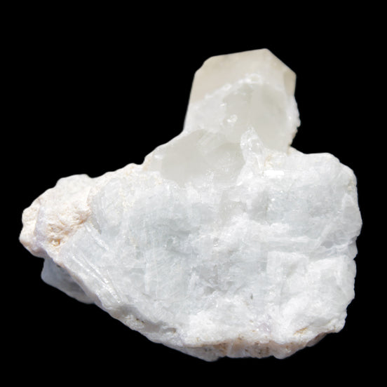 Green tourmaline with Quartz 61.8g in sunlight - Rocks and Things Store