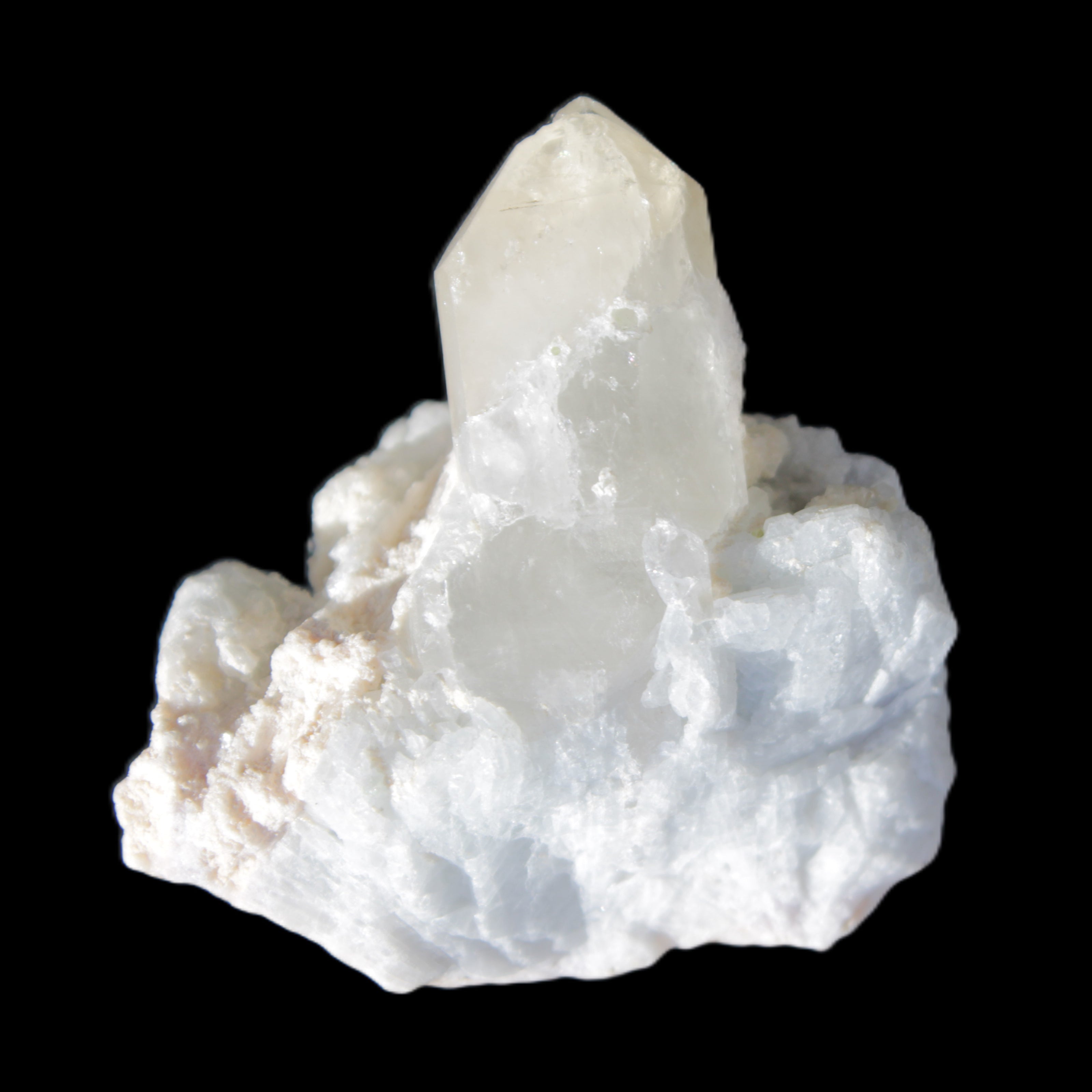 Green tourmaline with Quartz 61.8g in sunlight - Rocks and Things Store