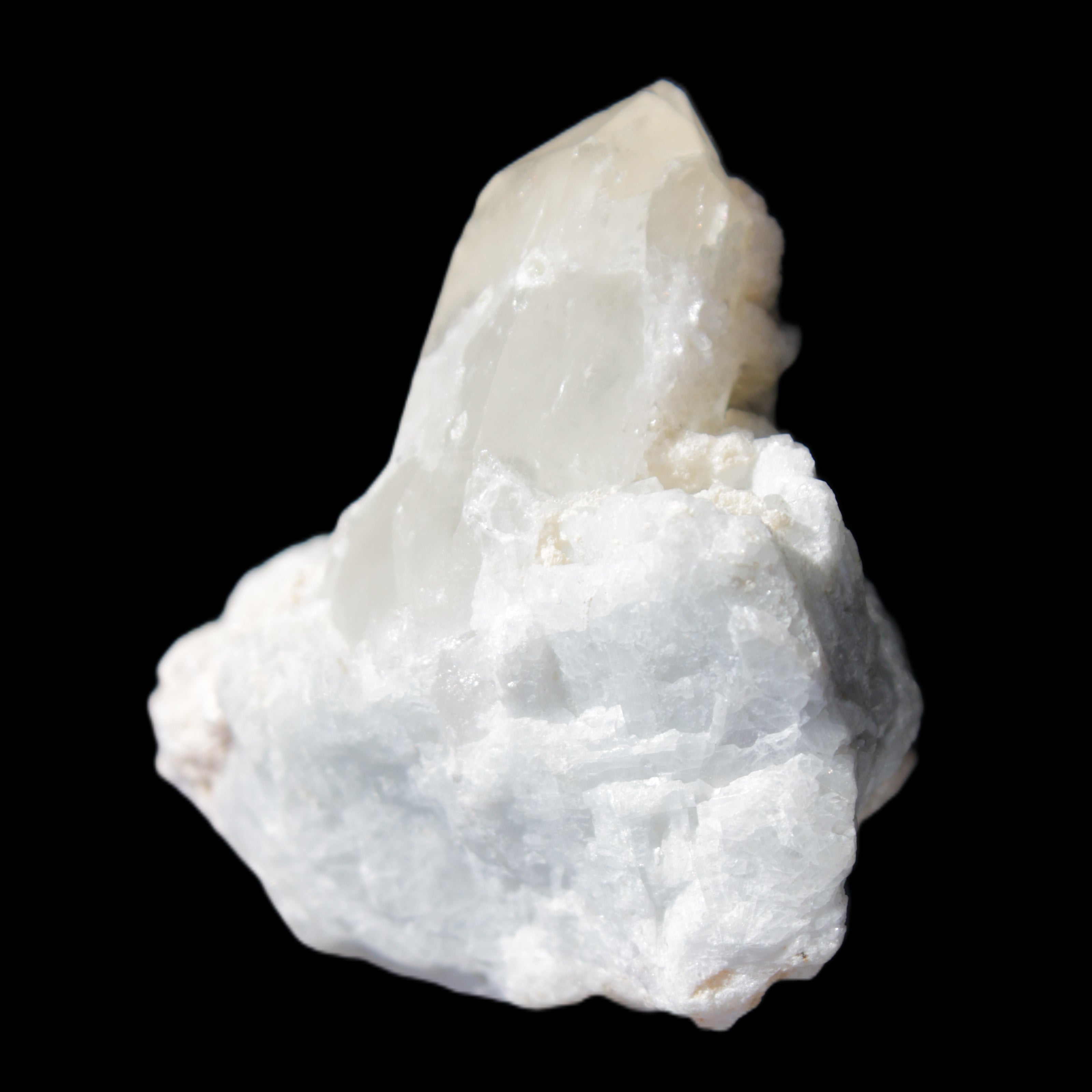 Green tourmaline with Quartz 61.8g in sunlight - Rocks and Things Store