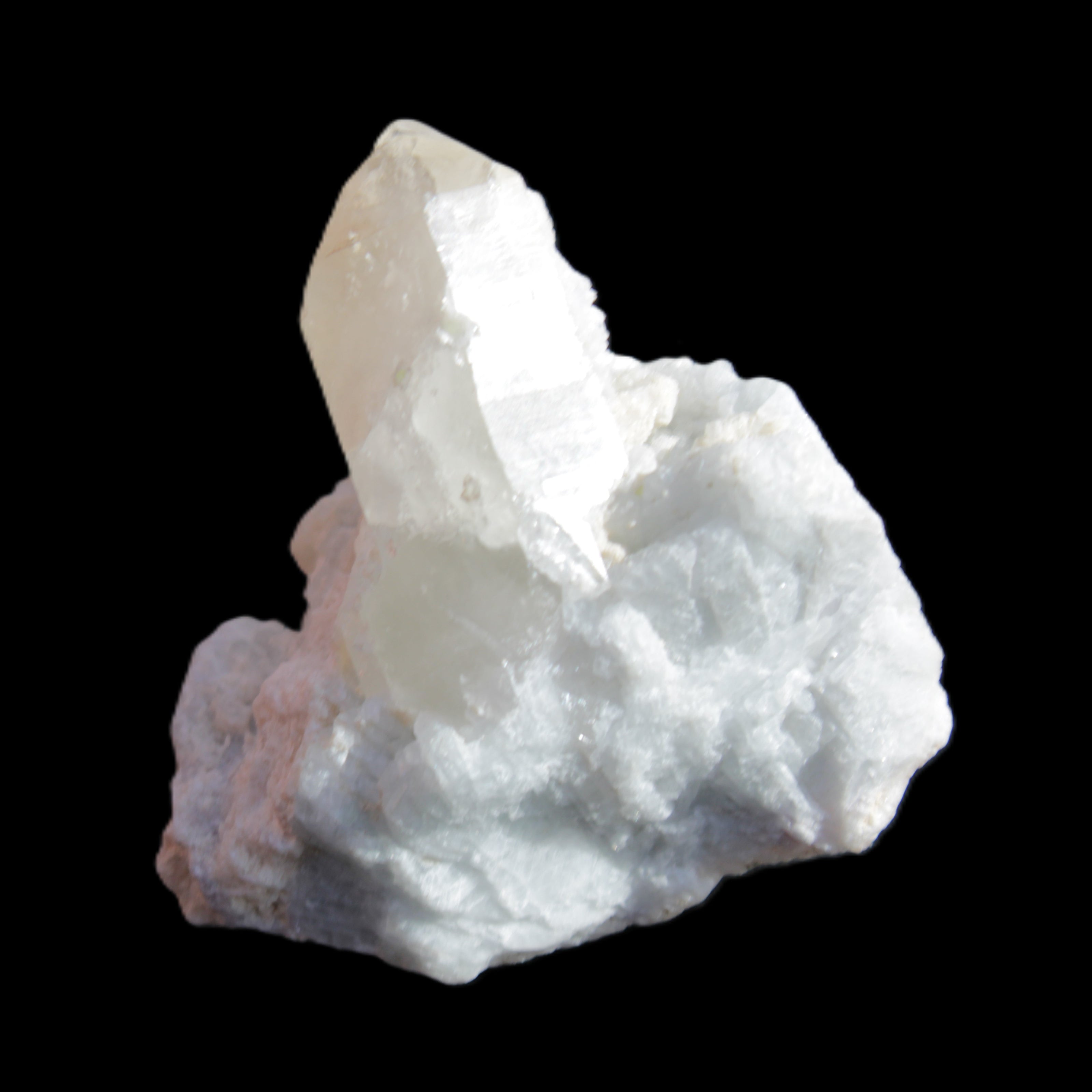 Green tourmaline with Quartz 61.8g in sunlight - Rocks and Things Store