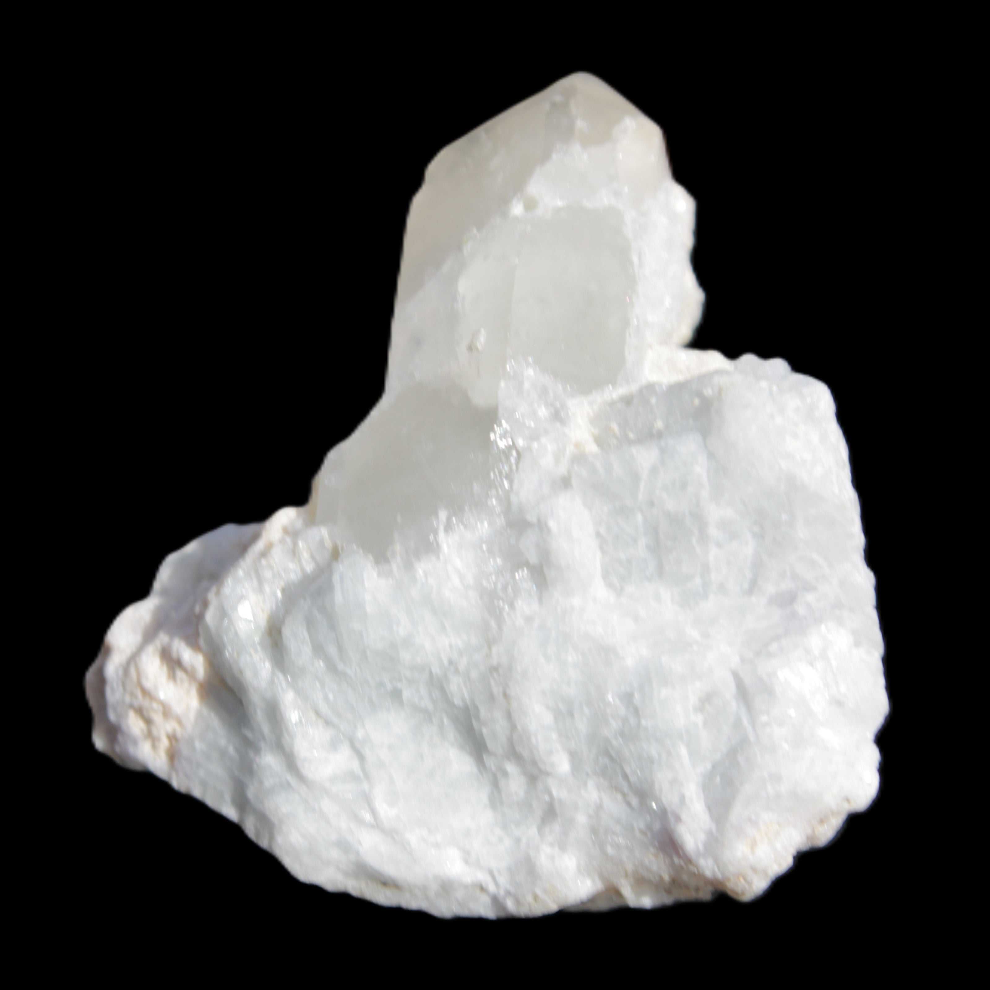 Green tourmaline with Quartz 61.8g in sunlight - Rocks and Things Store