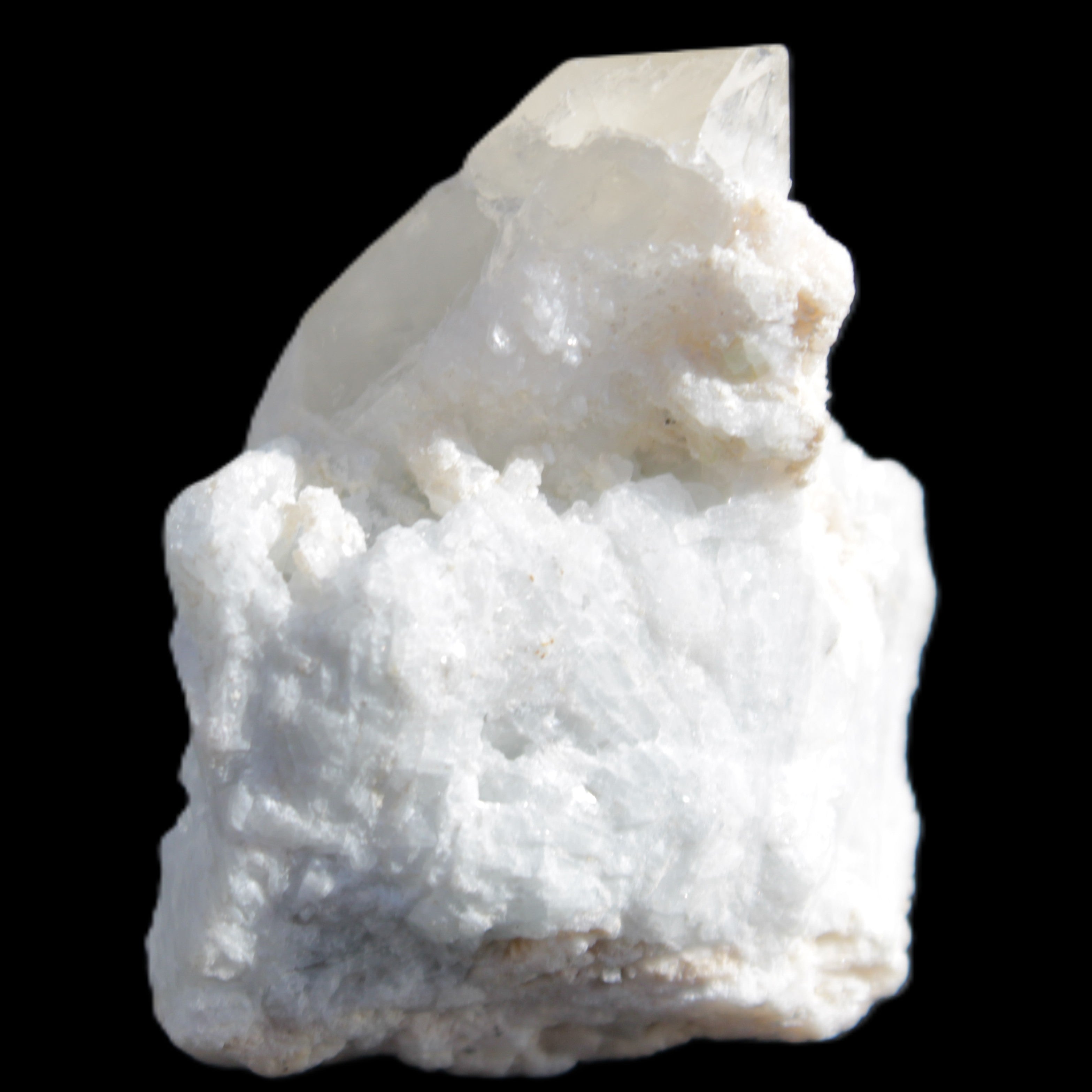 Green tourmaline with Quartz 61.8g in sunlight - Rocks and Things Store