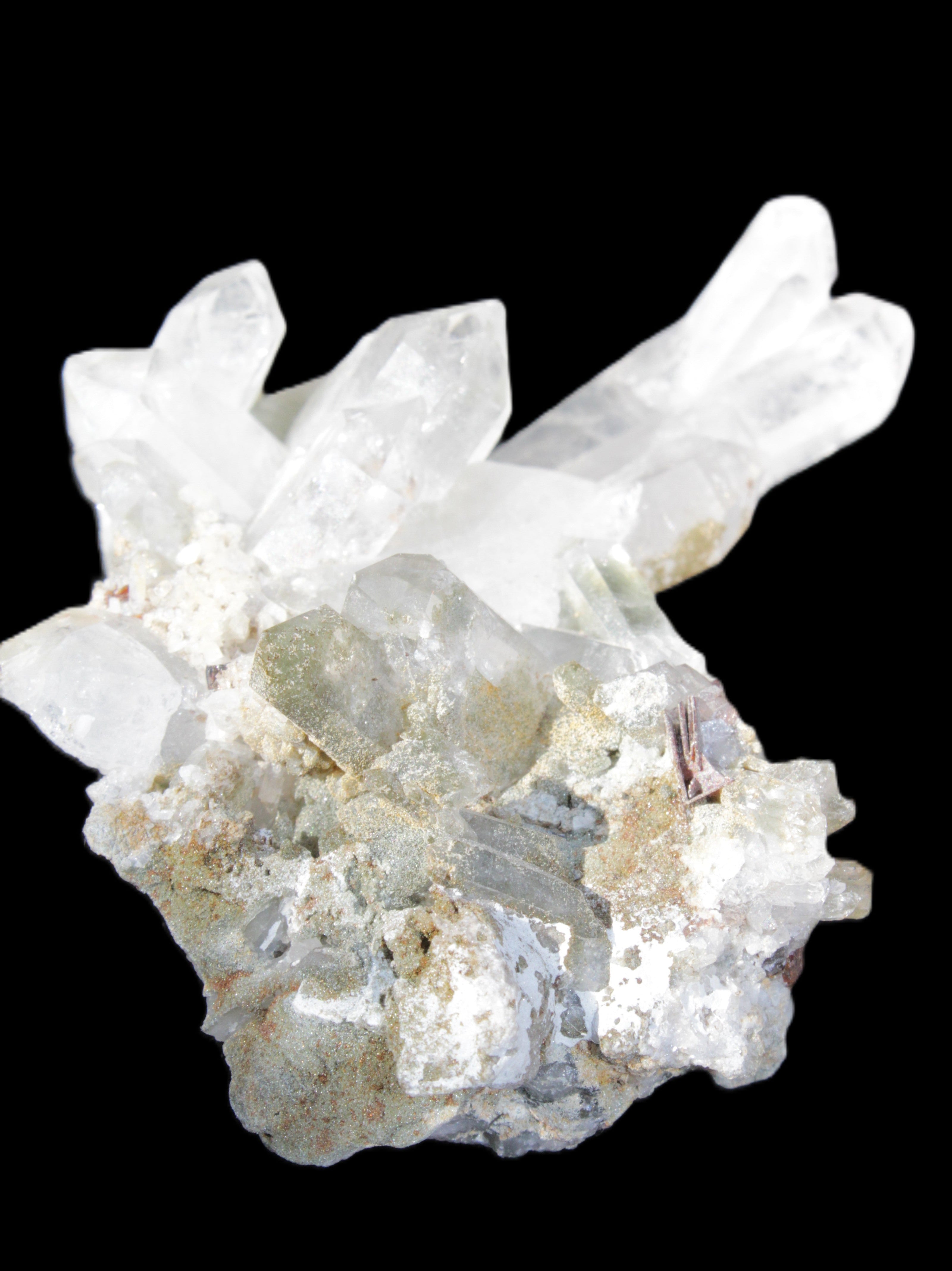 Complex Quartz cluster 60*60*24mm 50g in sunlight - Rocks and Things Store