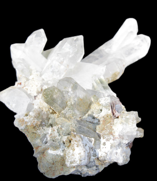 Complex Quartz cluster 60*60*24mm 50g in sunlight - Rocks and Things Store