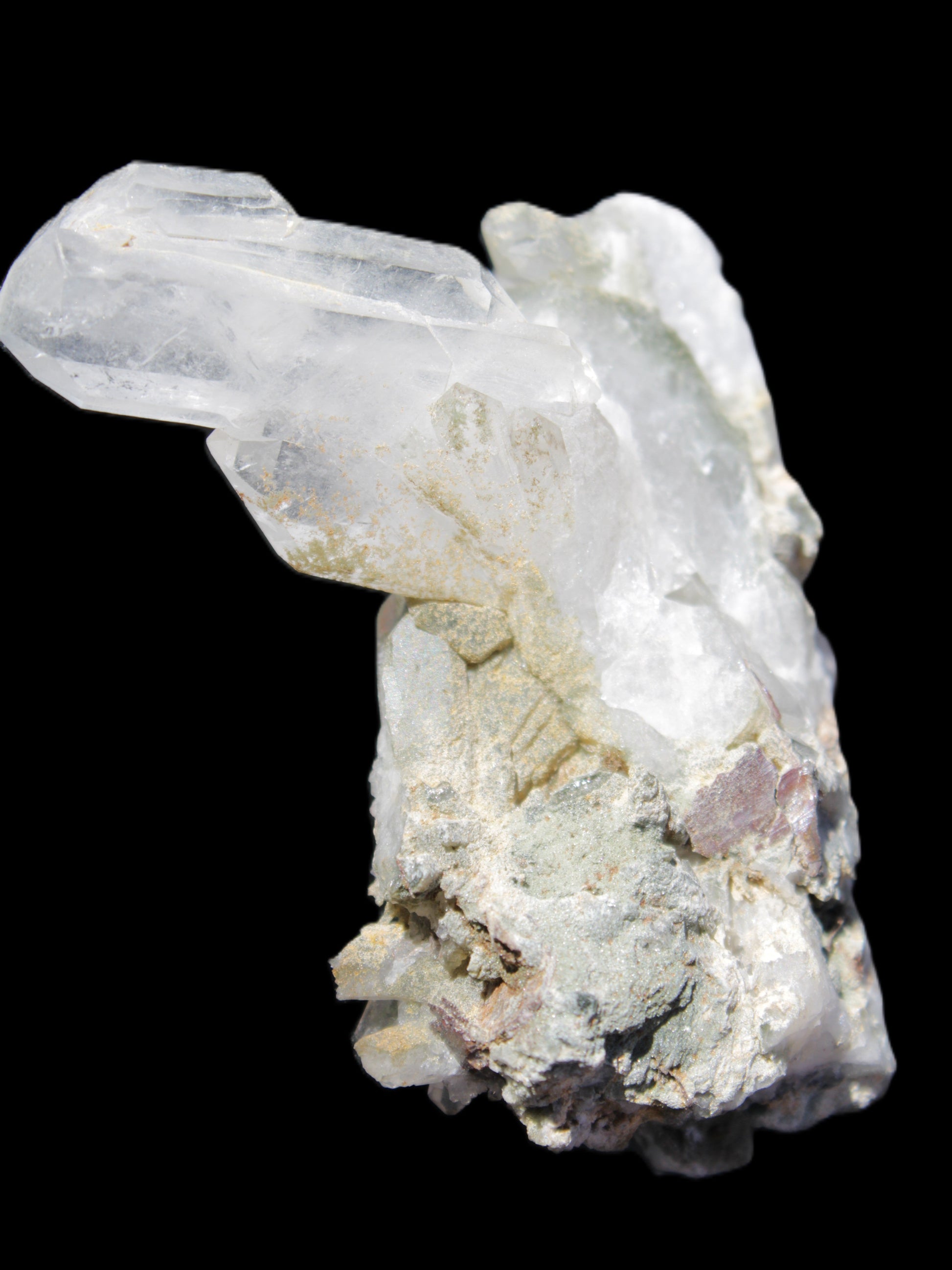 Complex Quartz cluster 60*60*24mm 50g in sunlight - Rocks and Things Store