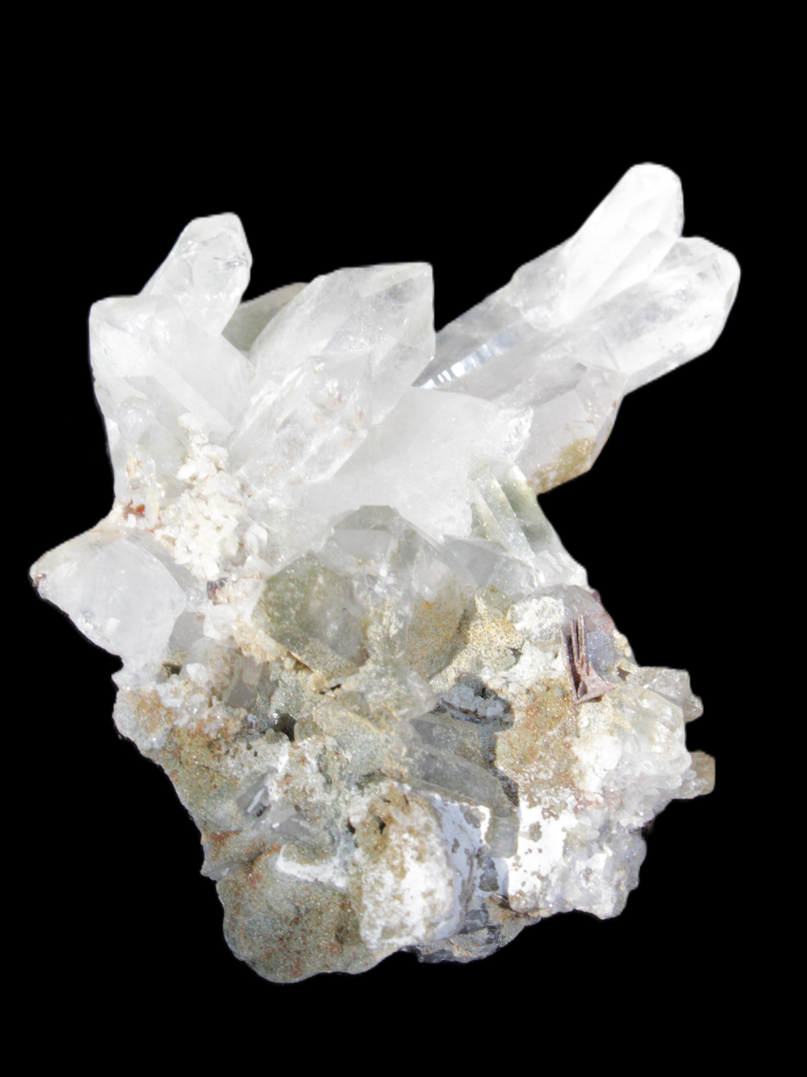 Complex Quartz cluster 60*60*24mm 50g in sunlight - Rocks and Things Store