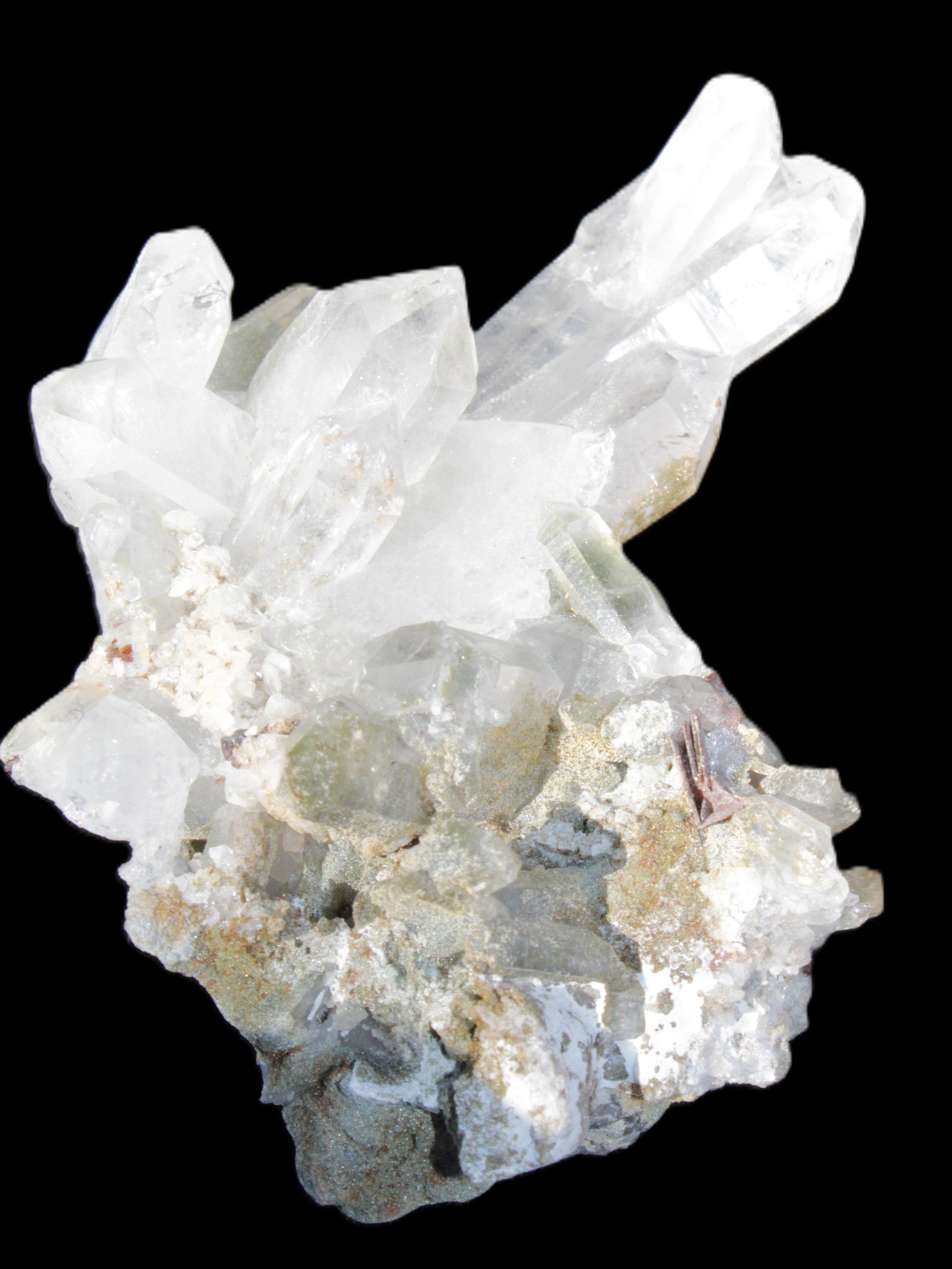 Complex Quartz cluster 60*60*24mm 50g in sunlight - Rocks and Things Store