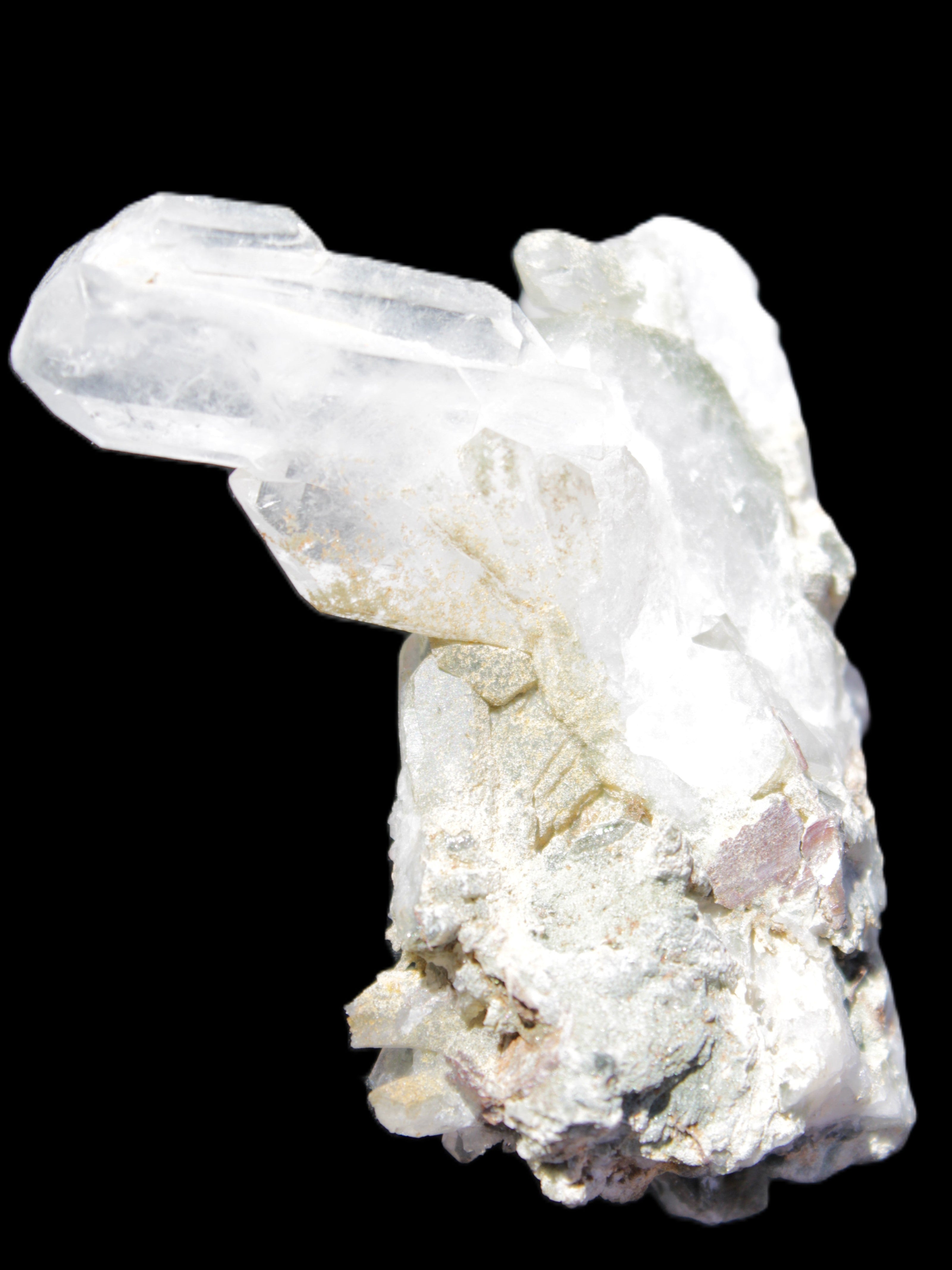 Complex Quartz cluster 60*60*24mm 50g in sunlight - Rocks and Things Store