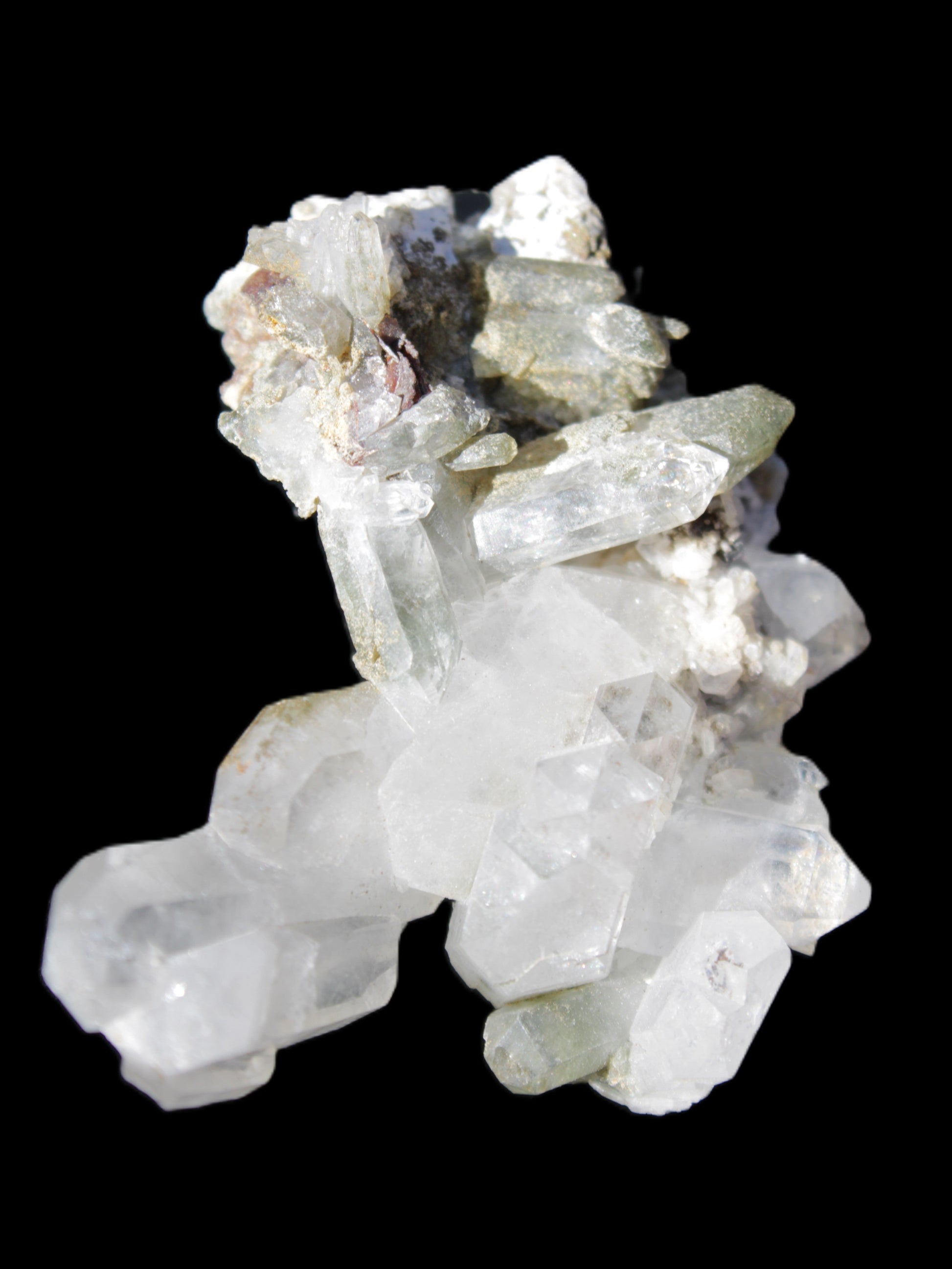 Complex Quartz cluster 60*60*24mm 50g in sunlight - Rocks and Things Store