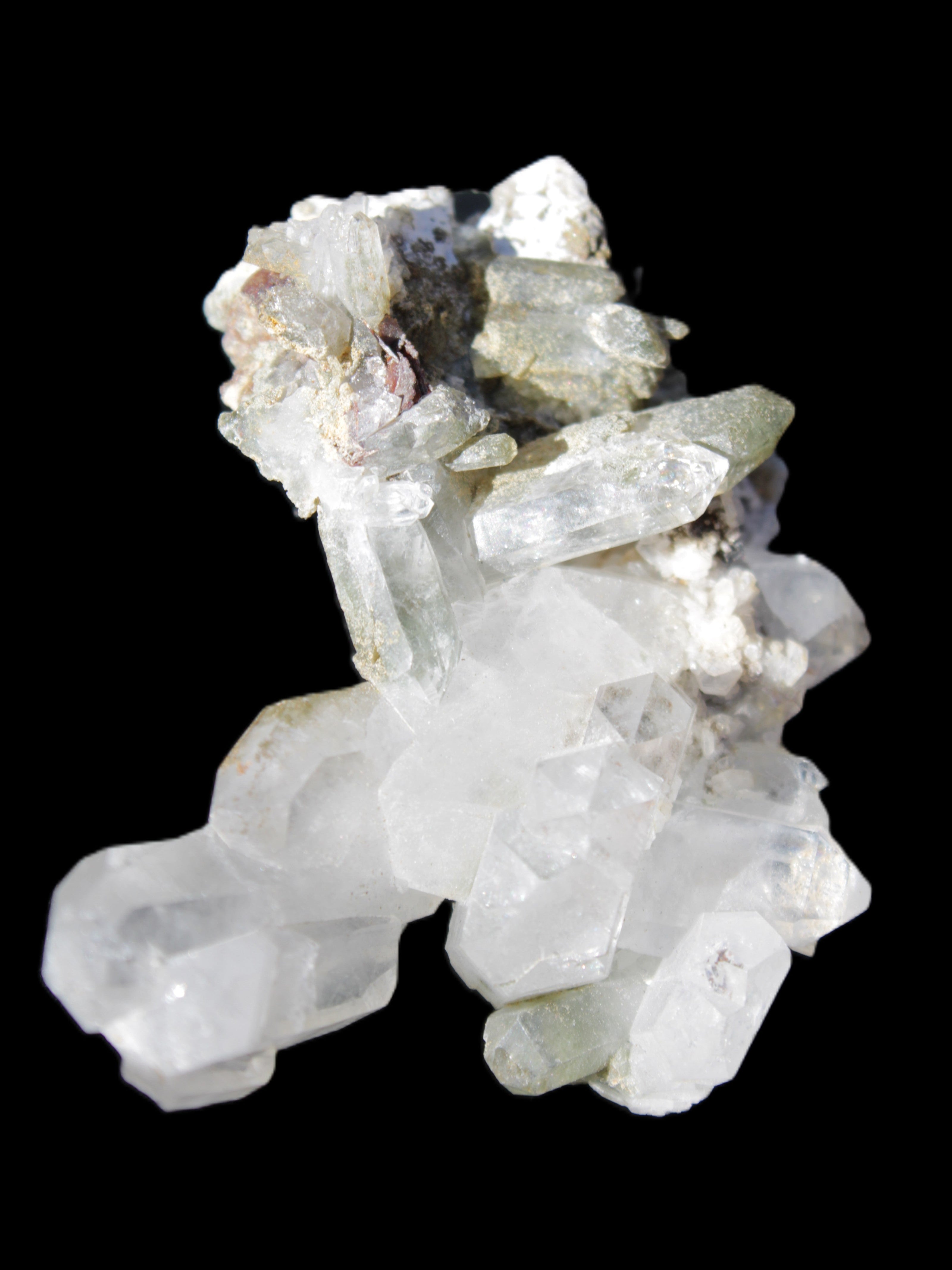 Complex Quartz cluster 60*60*24mm 50g in sunlight - Rocks and Things Store