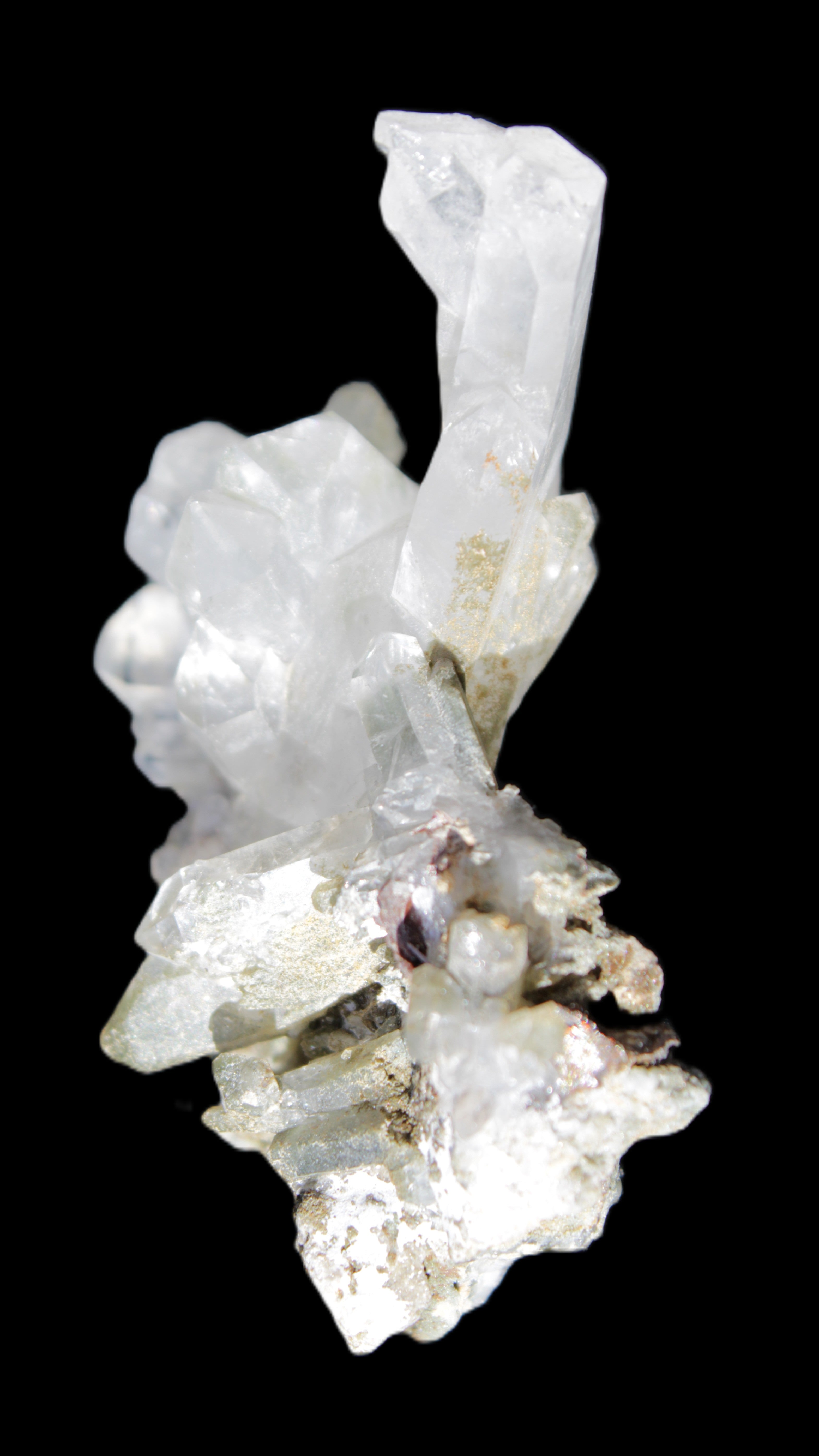 Complex Quartz cluster 60*60*24mm 50g in sunlight - Rocks and Things Store