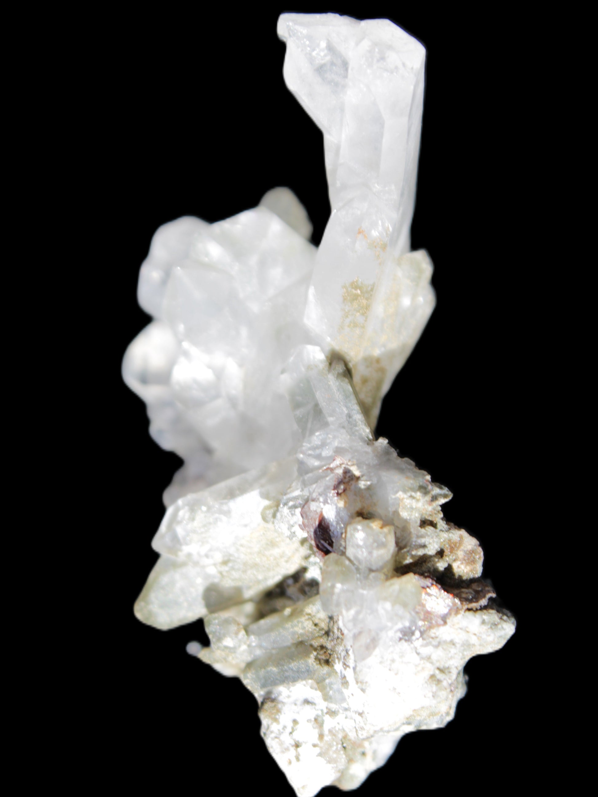 Complex Quartz cluster 60*60*24mm 50g in sunlight - Rocks and Things Store