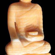 Yellow Calcite hand-carved Buddha statue 170*86*317mm 6300g Rocks and Things Store