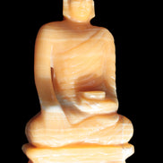 Yellow Calcite hand-carved Buddha statue 170*86*317mm 6300g Rocks and Things Store