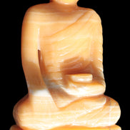 Yellow Calcite hand-carved Buddha statue 170*86*317mm 6300g Rocks and Things Store