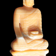 Yellow Calcite hand-carved Buddha statue 170*86*317mm 6300g Rocks and Things Store
