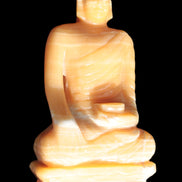 Yellow Calcite hand-carved Buddha statue 170*86*317mm 6300g Rocks and Things Store