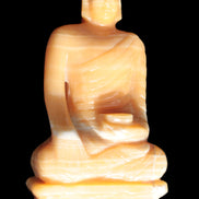 Yellow Calcite hand-carved Buddha statue 170*86*317mm 6300g Rocks and Things Store