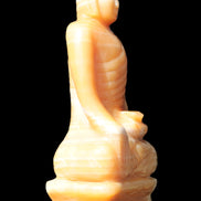 Yellow Calcite hand-carved Buddha statue 170*86*317mm 6300g Rocks and Things Store