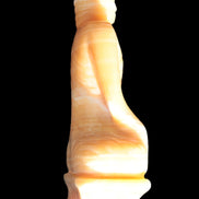 Yellow Calcite hand-carved Buddha statue 170*86*317mm 6300g Rocks and Things Store