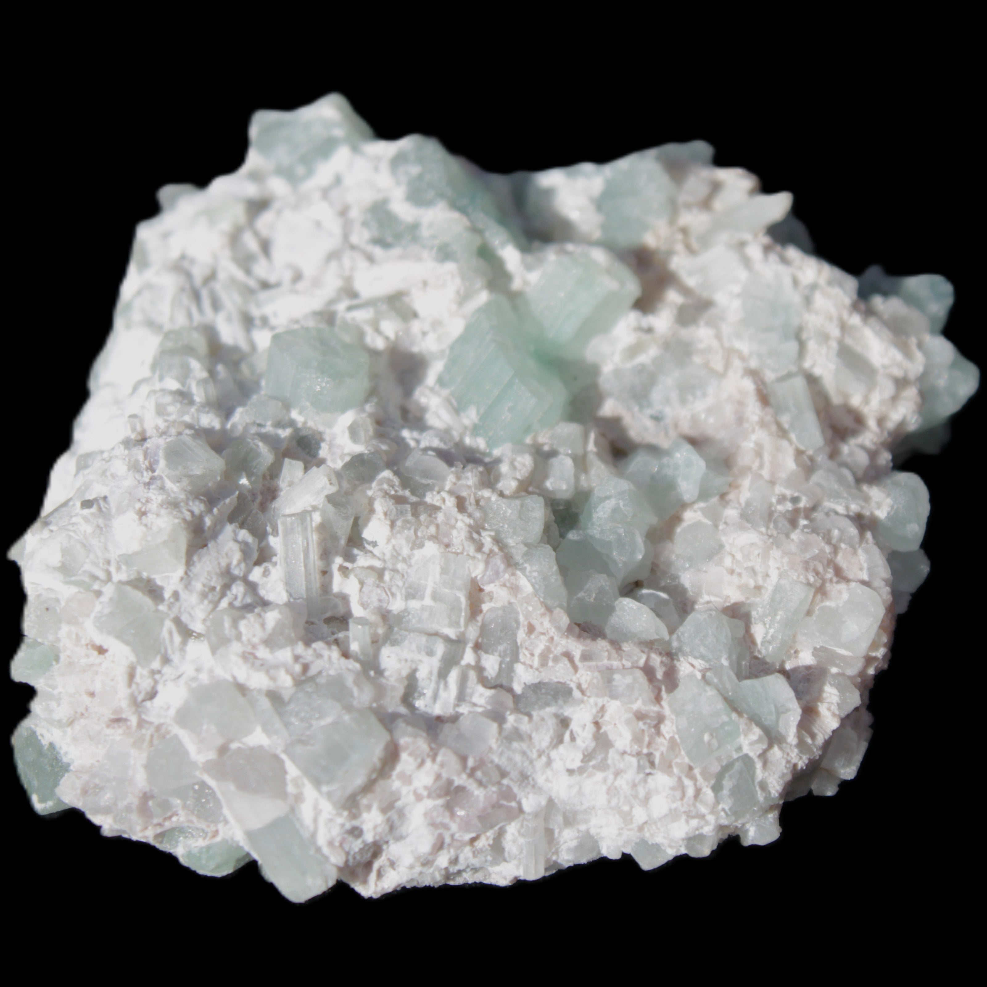 Green Tourmaline cluster 46*41*15mm 142ct 28.5g in sunlight - Rocks and Things Store