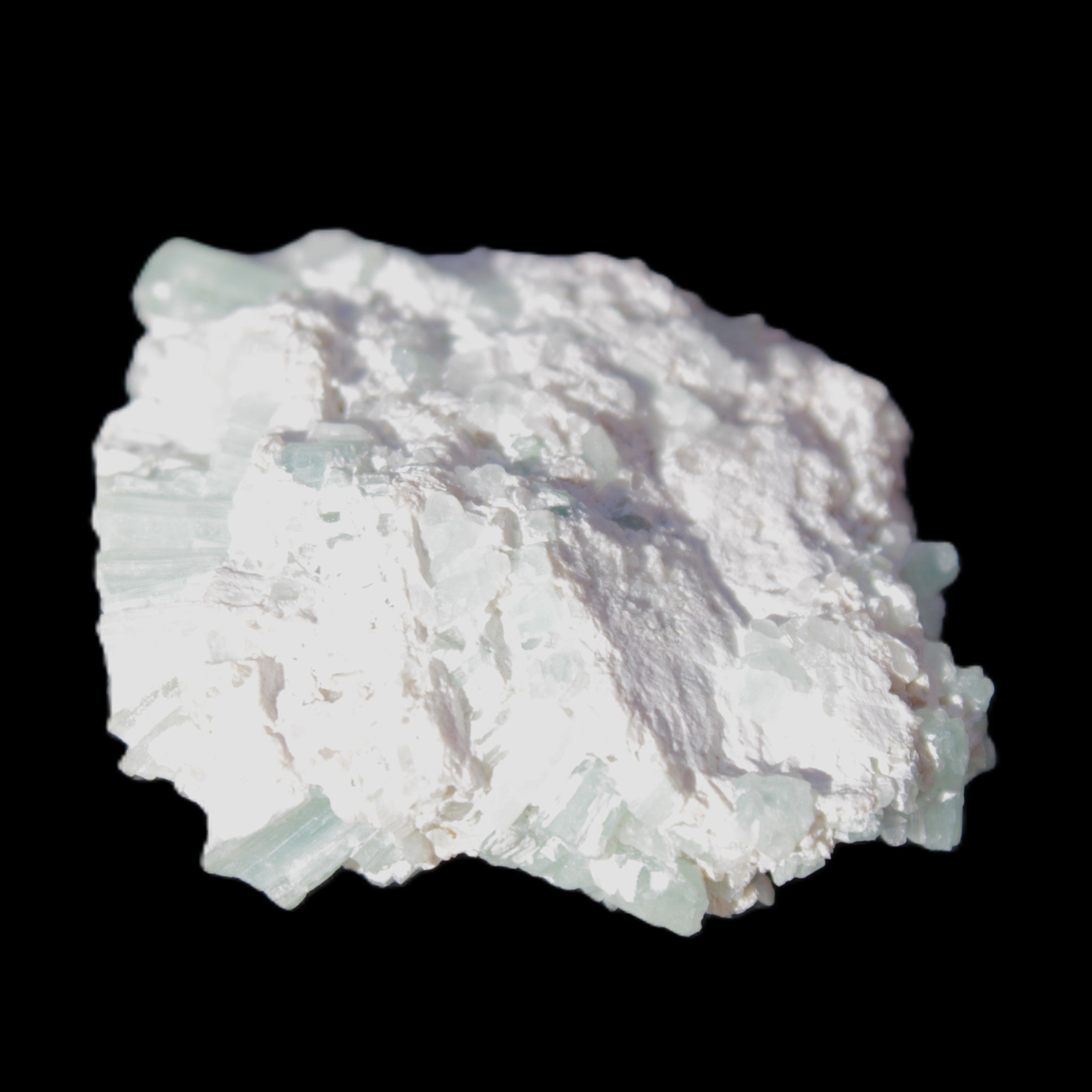 Green Tourmaline cluster 46*41*15mm 142ct 28.5g in sunlight - Rocks and Things Store