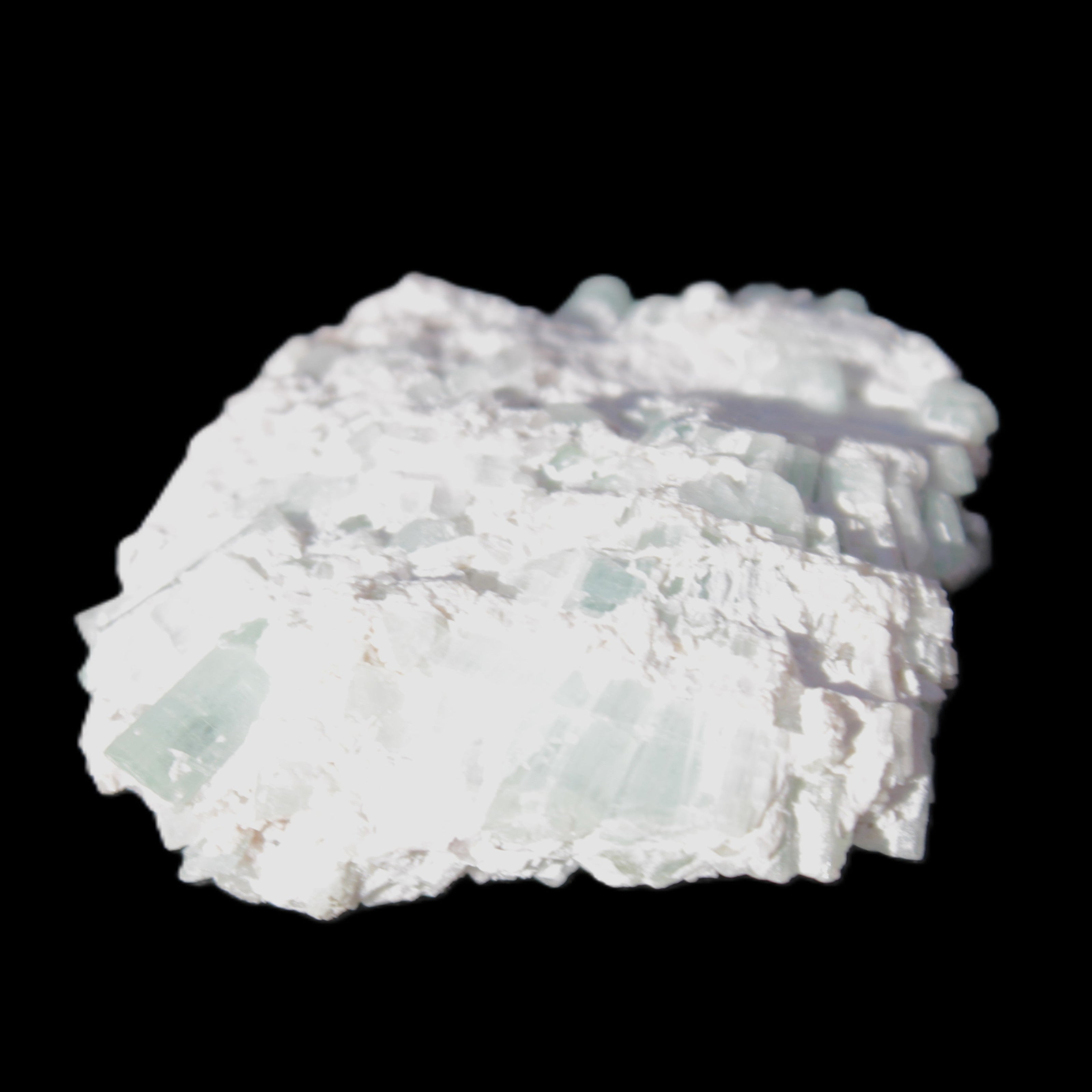 Green Tourmaline cluster 46*41*15mm 142ct 28.5g in sunlight - Rocks and Things Store