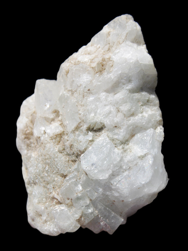 Chaotic Aquamarine cluster with Mica 70*28*46mm 72.1g in sunlight - Rocks and Things Store