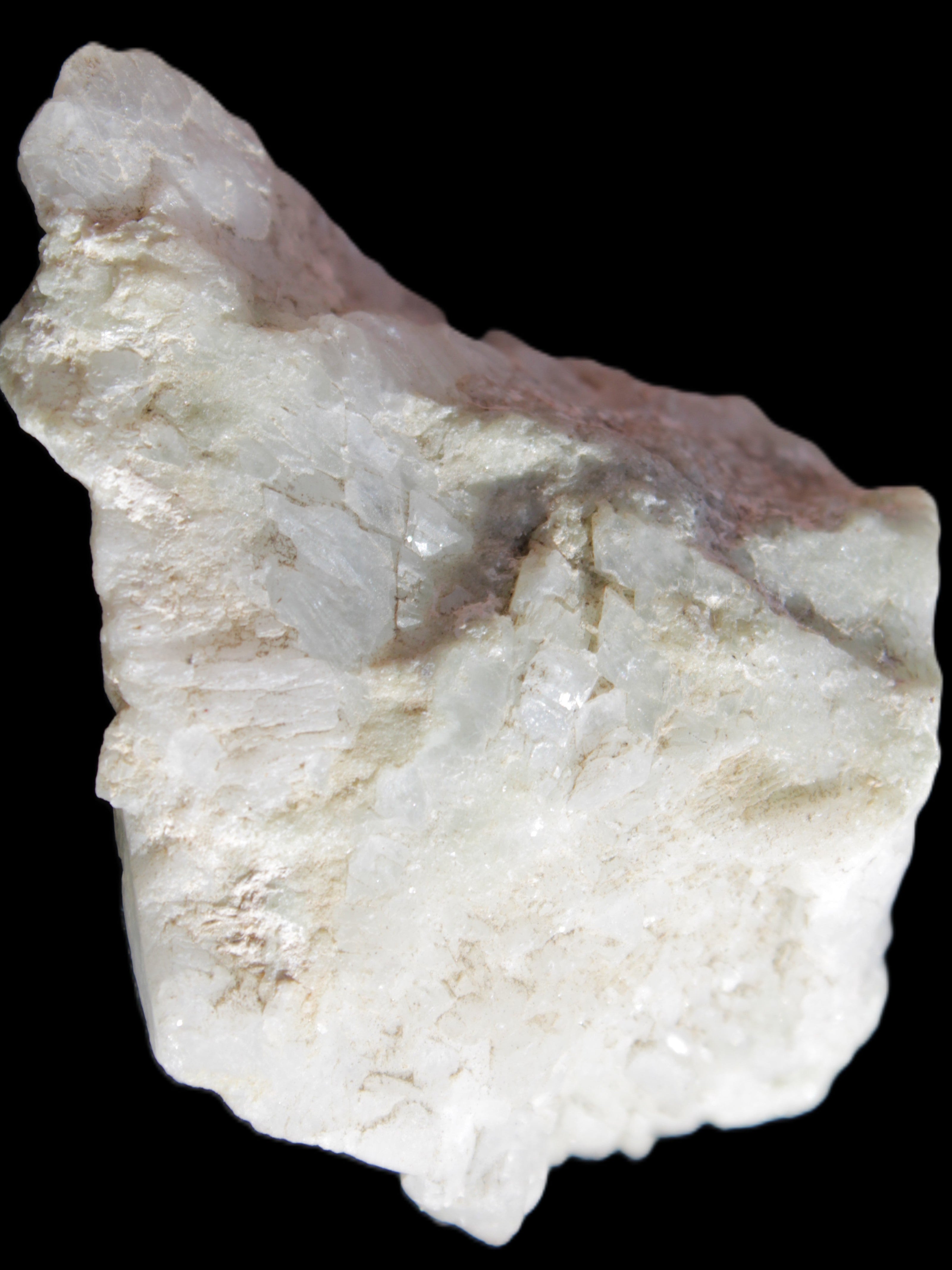 Chaotic Aquamarine cluster with Mica 70*28*46mm 72.1g in sunlight - Rocks and Things Store
