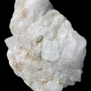 Chaotic Aquamarine cluster with Mica 70*28*46mm 72.1g in sunlight - Rocks and Things Store