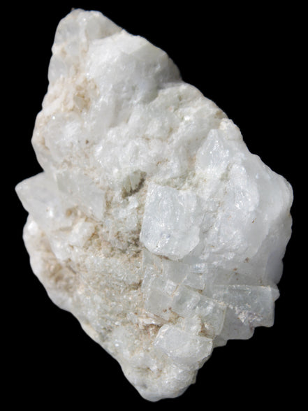 Chaotic Aquamarine cluster with Mica 70*28*46mm 72.1g in sunlight - Rocks and Things Store