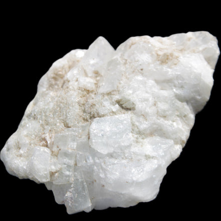 Chaotic Aquamarine cluster with Mica 70*28*46mm 72.1g in sunlight - Rocks and Things Store