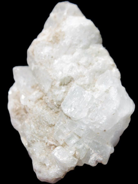 Chaotic Aquamarine cluster with Mica 70*28*46mm 72.1g in sunlight - Rocks and Things Store