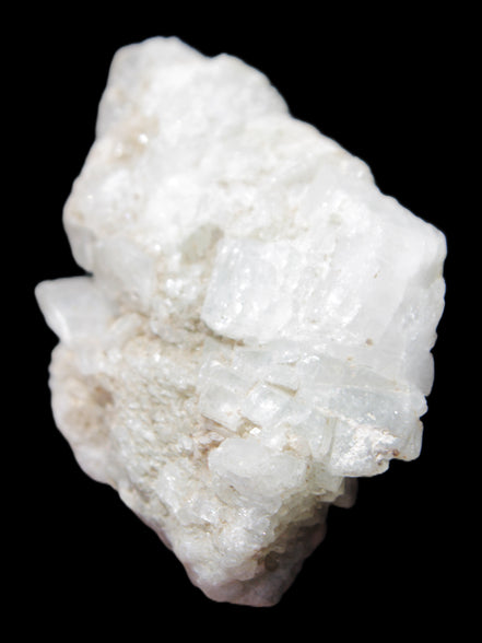 Chaotic Aquamarine cluster with Mica 70*28*46mm 72.1g in sunlight - Rocks and Things Store