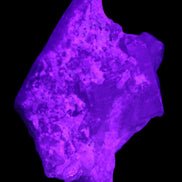 Aquamarine crystal on Quartz and Mica matrix 47*45*29mm 420.5ct 84.1g in UV light - Rocks and Things Store