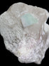 Aquamarine/Morganite crystal on Quartz and Mica matrix 47*45*29mm 420.5ct 84.1g in sunlight - Rocks and Things Store